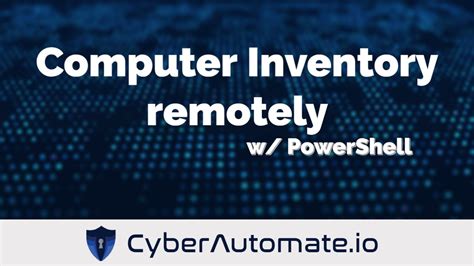 Sort by date Sort by votes OP. . Powershell hardware inventory remotely
